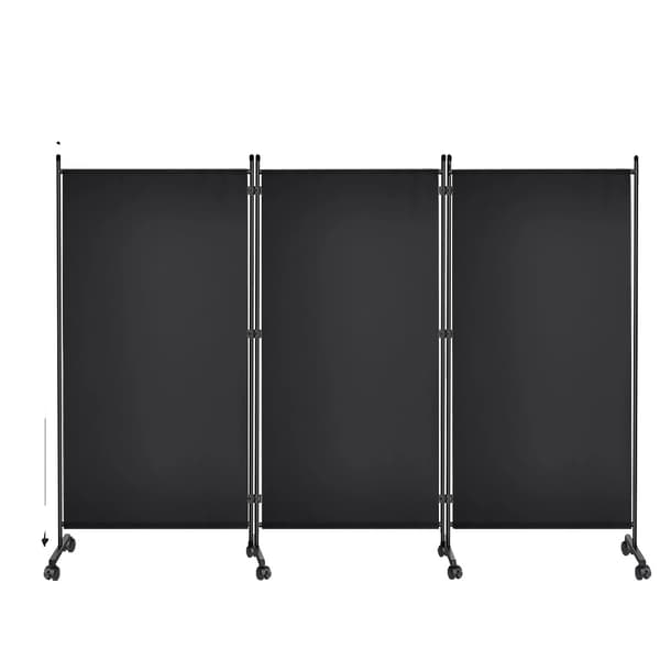 Integritetsskärm, Flyttbar med Hjul, 360° Fällbar Design,Skärmar × 6