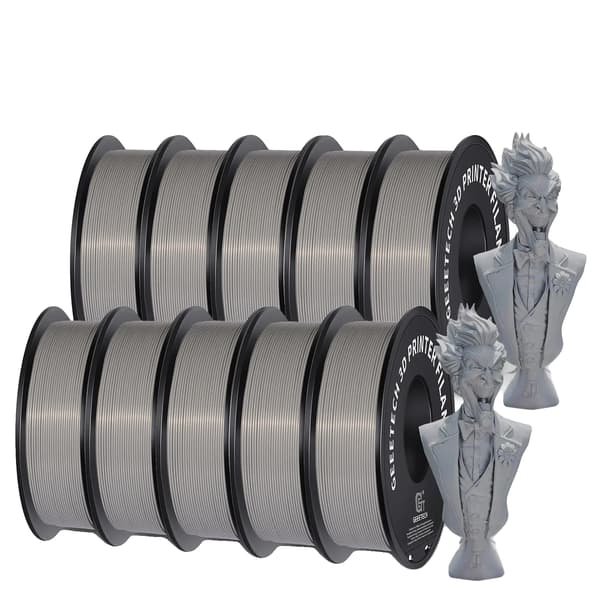 3D-printer filament, høj sejhed, miljøvenligt materiale,PLA Grå 10Kg
