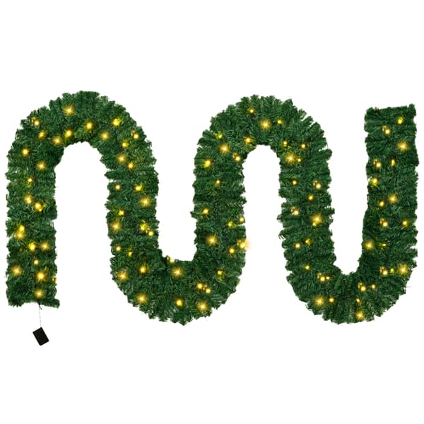 Joulukranssi, 200 LED-valoa, sisä- ja ulkokäyttöön,Vihreä