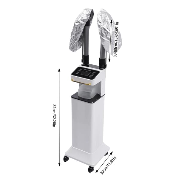 Hårdamper, 650W Effekt, Justerbar Timer og Temperatur,HVID