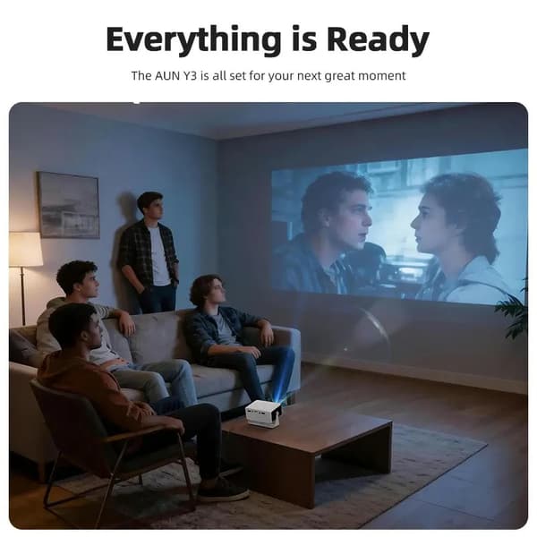 Projektor, Bærbart Design, Full HD Understøttelse,Y3