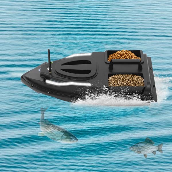 Fiskebåd, Fjernstyret, Dobbelt Agnboks,sort