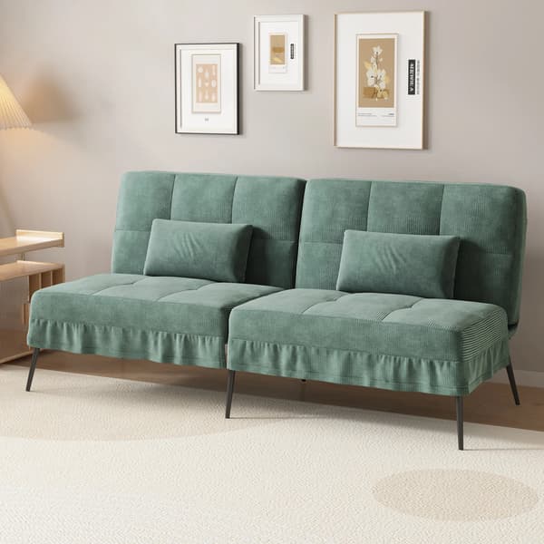 Sofa Seng, Multifunktionelt Design, Minimalistisk Stil,lys grøn