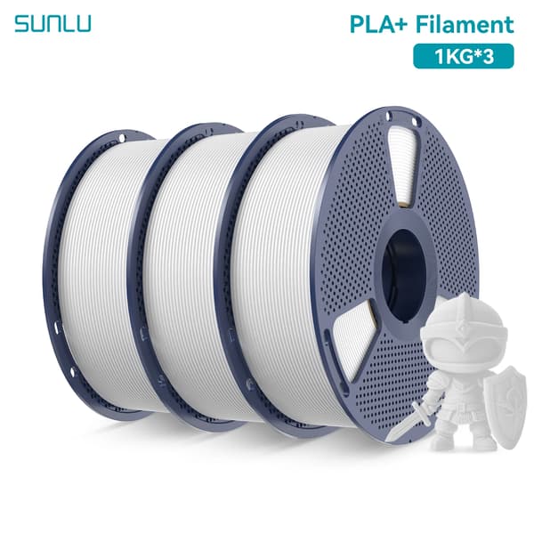 3D-skrivarfilament, PLA-material, snyggt lindad,Vit