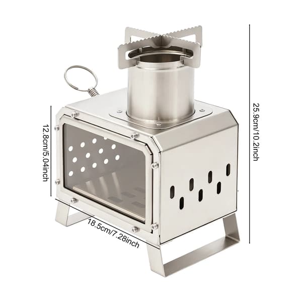 Campingkök, Lättviktigt, Effektiv Förbränning,Silver