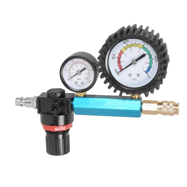 Kompressionstestare Kit, 46 Delar, Dubbelmätare, Hög Precision, CE Certifierad, Bred Kompatibilitet