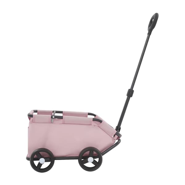 Kæledyrsvogn, kulstofstålramme, sammenfoldeligt design,Pink