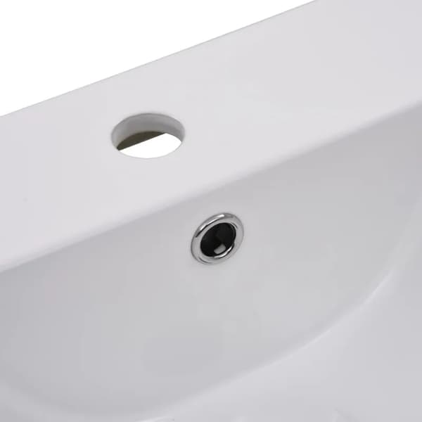 Vaskeskål, Keramisk Materiale, Pladsbesparende Design,HVID
