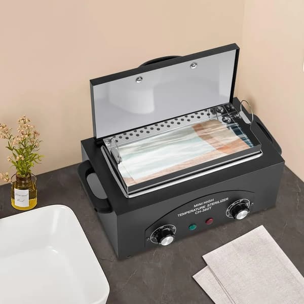 Sterilisator, Hög Temperatur, Justerbar Timer,svart