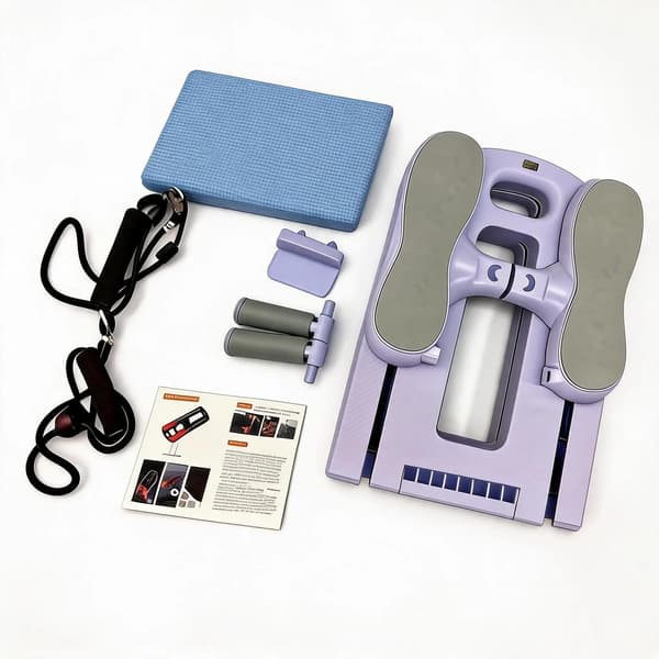 Pilates Reformer Board, Multifunktionell Träningsutrustning, Kompakt Design,LILA