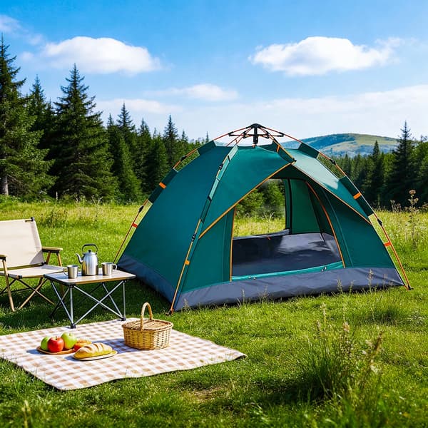 Teltta, vedenpitävä, automaattinen pop-up,vihreä