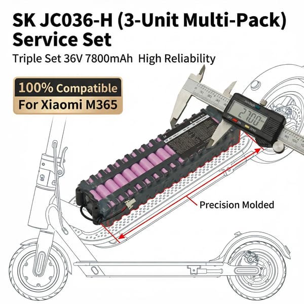 Batteripaket, 36V, 7800mAh kapacitet, 7800mah