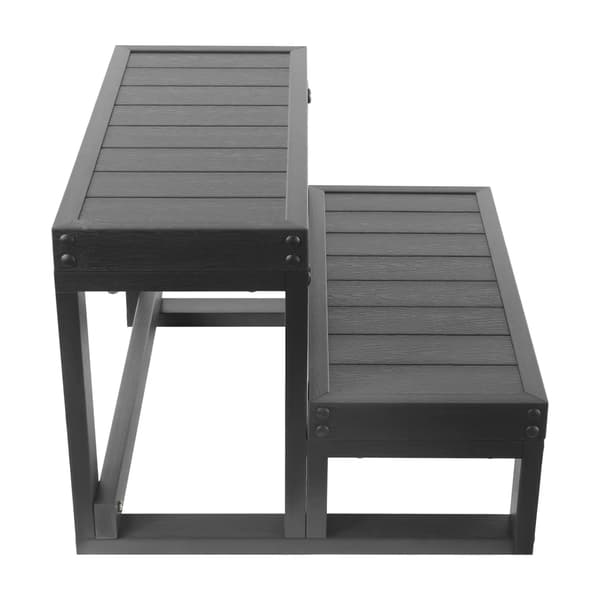 Spa Trin, Skridsikker Overflade, Ergonomisk Design,sort