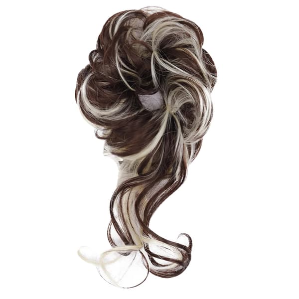 Syntetisk Lockig Chignon, Elastisk Band, Lätt att Använda,6AH613