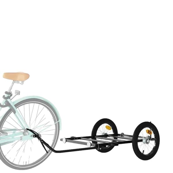 Cykeltrailer, Jernkonstruktion, Velegnet til kæledyr,sort