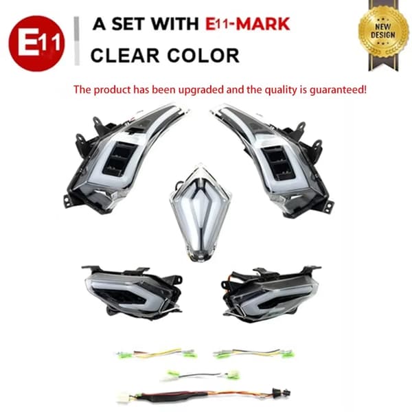 Blinklys, E-MARK certificeret, nem installation,KLAR SÆT