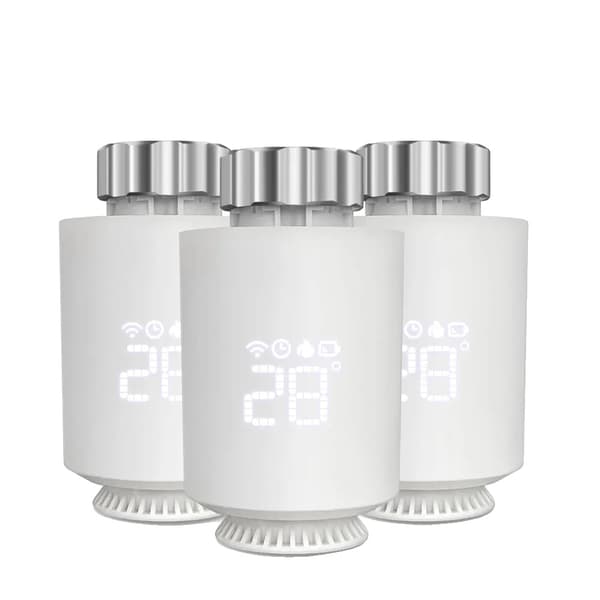 Termostatventil, Smart Home-kompatibilitet, Programmerbar tidsplan,3.7V-a, TRV 3stk