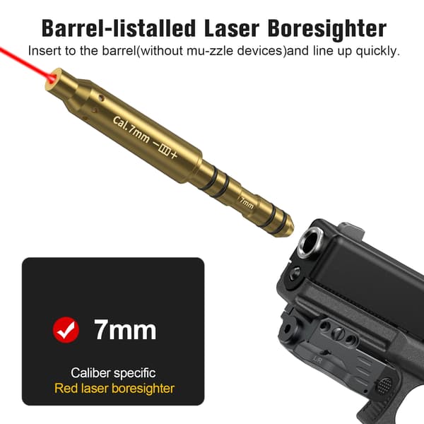 Vapenaccessoar, Precision Kalibrering, Hållbar Konstruktion,7mm Röd