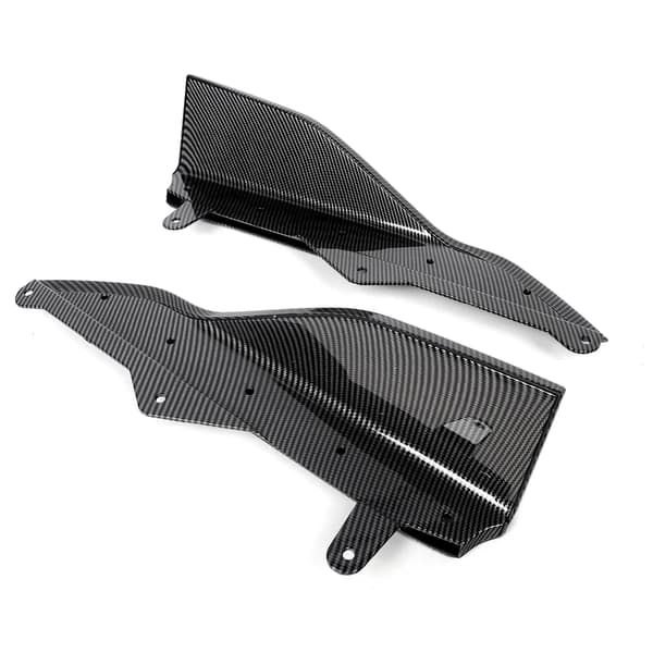 Bumper Lip, Glansende Sort Finish, Nem Installation,Kulfiberlook