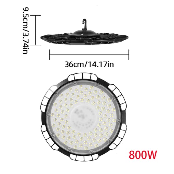 Højloftlys, Energi Effektiv, Vandtæt Design,1PC, 800W
