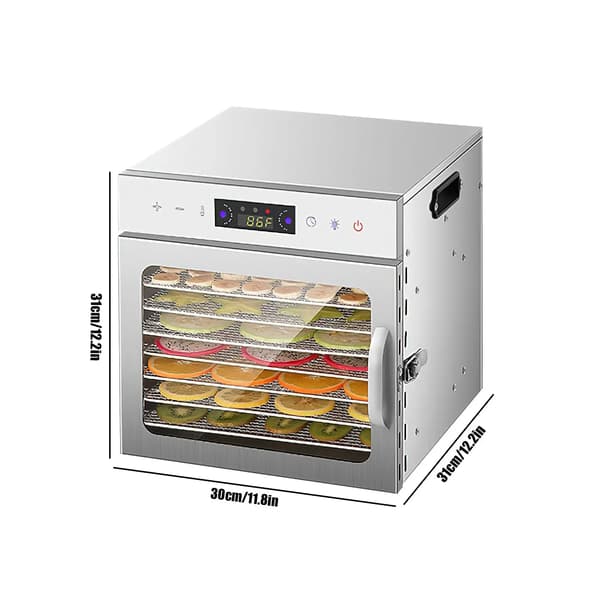 Matdehydrator, 12 lager, justerbar timer,8 lager TYP 2