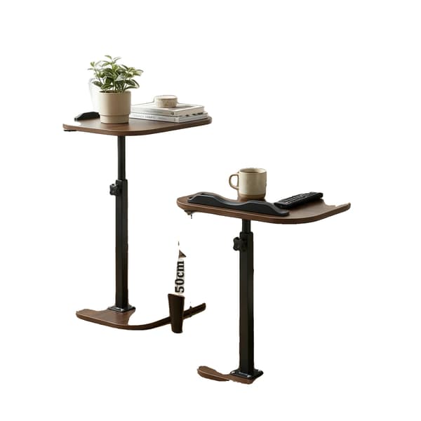 Sidebord, Justerbar Højde, 360° Drejbar,2PCS
