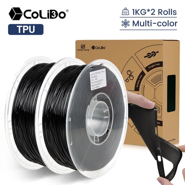 TPU Filament, Flexibelt Material, Stark Lagerbindning,90A-BK