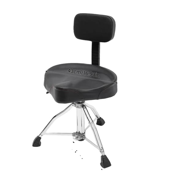 Trumstol, Höjdjusterbar, Ergonomisk Ryggstöd,svart