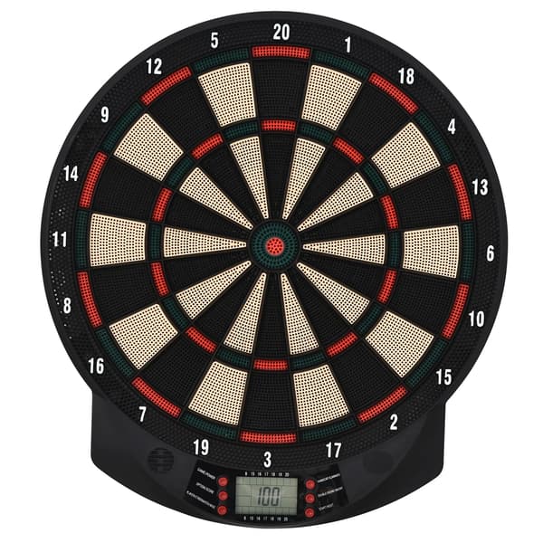 Elektronisk Dartskive, LCD Skærm, 26 Spiltilstande,sort