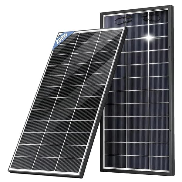 Solpanel, Bifacial Teknik, Hög Effektivitet,200W 1Pcs