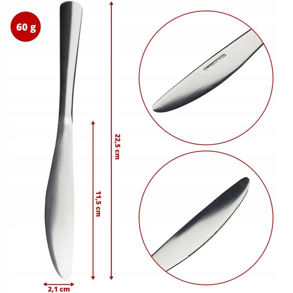 Köksknivar, Rostfritt Stål, Elegant Design,Silver