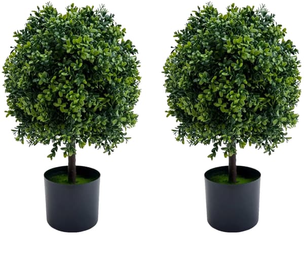 Kunstnerisk Topiary Bold, Sæt af 2, Indendørs Udendørs Dekor,50cm