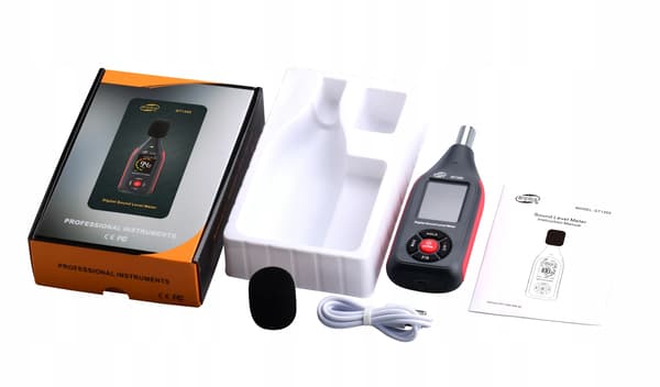 Sonometri, 30-130 dB Mittausalue, USB-tietojen nouto,musta