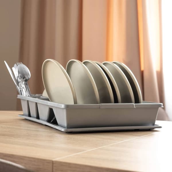 Disktork, Platsbesparande Design, Hygienisk Torkning,GRÅ
