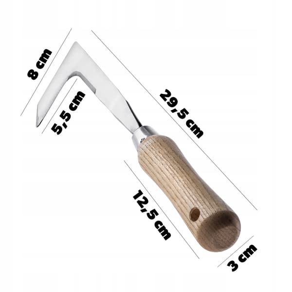Ukrasningsskærer, Højkvalitets stålblad, Længde 30 cm, Bredde 8 cm, Ergonomisk håndtag, Hul til ophængning