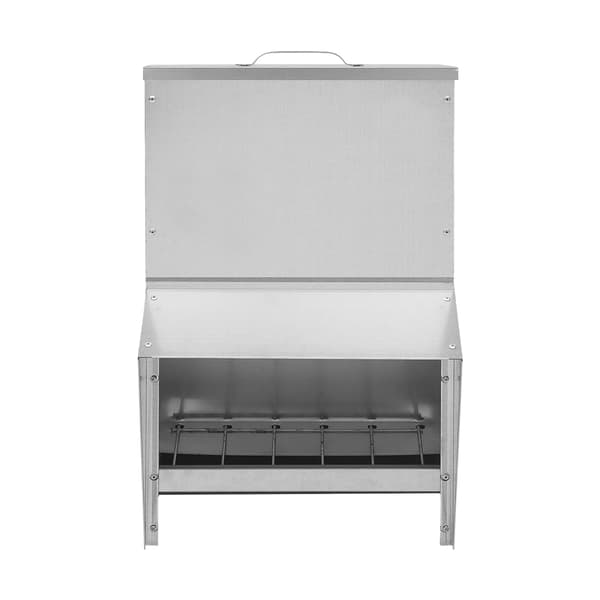 Fuglefoder, 25L kapacitet, anti-spild design,Sølv