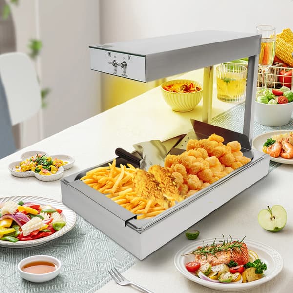 Pommes Frites Varmestation, Effektiv Opvarmning, Holdbar Konstruktion,Sølv