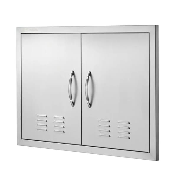 Entrédörr, rostfritt stål, infälld design, armégrön