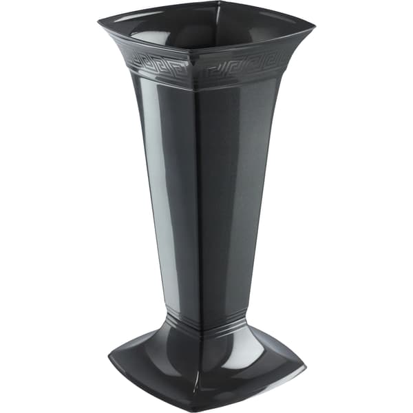 Vas, Hållbar Plast, Elegant Design,Grå