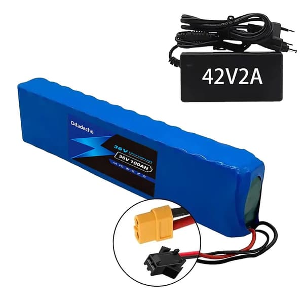 Litiumbatteripaket, 100Ah kapacitet, 36V spänning, XT60-SM