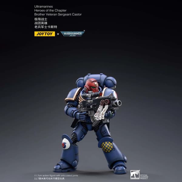 Modellfigur, PVC-material, Skala 1:18, Karaktär Veteransergeant Castor, Ålder 14+, Typ Modell