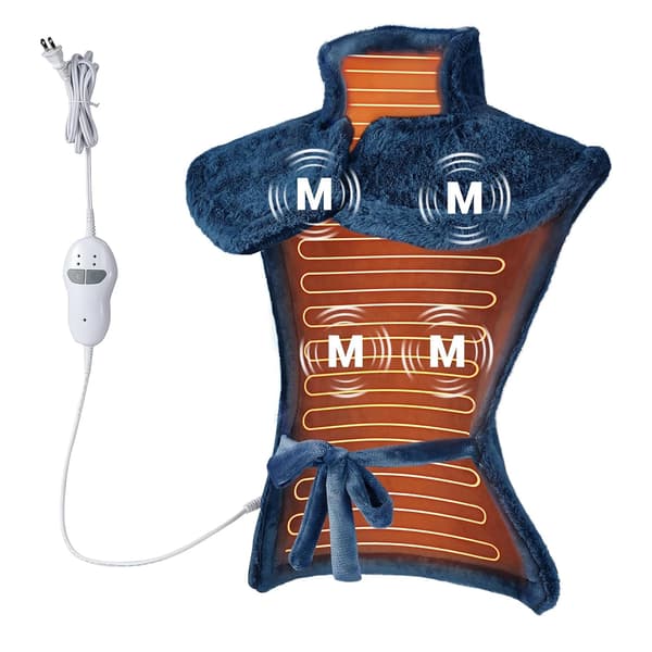 Varmepude, Ergonomisk Design, Multi-Varmeindstillinger,Blå
