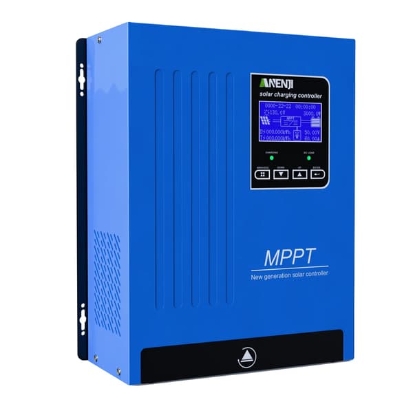 Solcellelader, 100A kapacitet, multifunktionel LCD,MPPT 100A