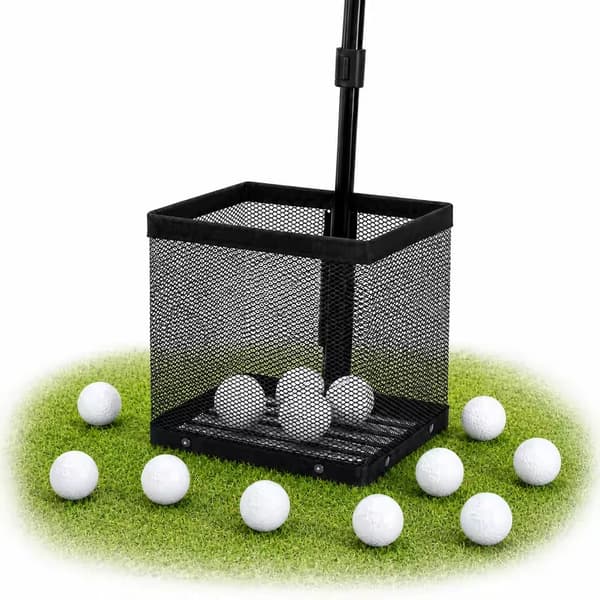 Golfbollsuppsamlare, Justerbar Höjd, Multi-Boll Uppsamling, svart