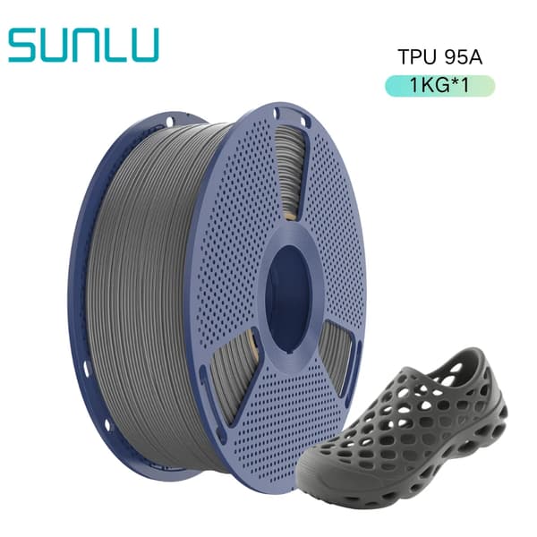 3D-skrivarfilament, hög elasticitet, lätt att använda,Grå