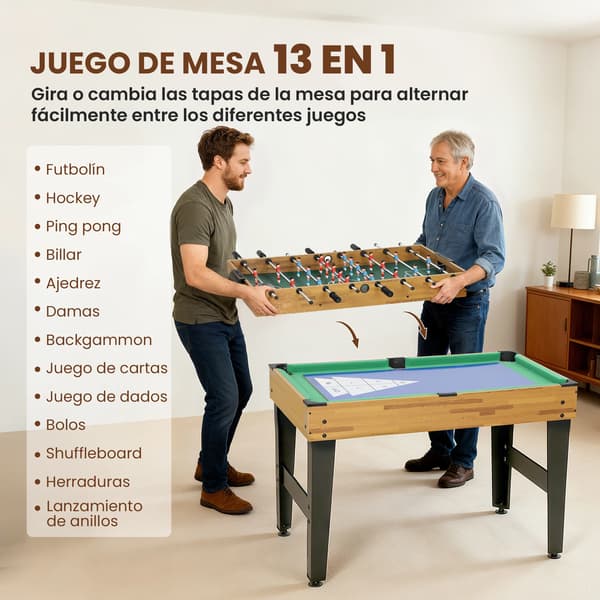 Multispelbord, Mångsidig Spelupplevelse, Hållbar Konstruktion, svart