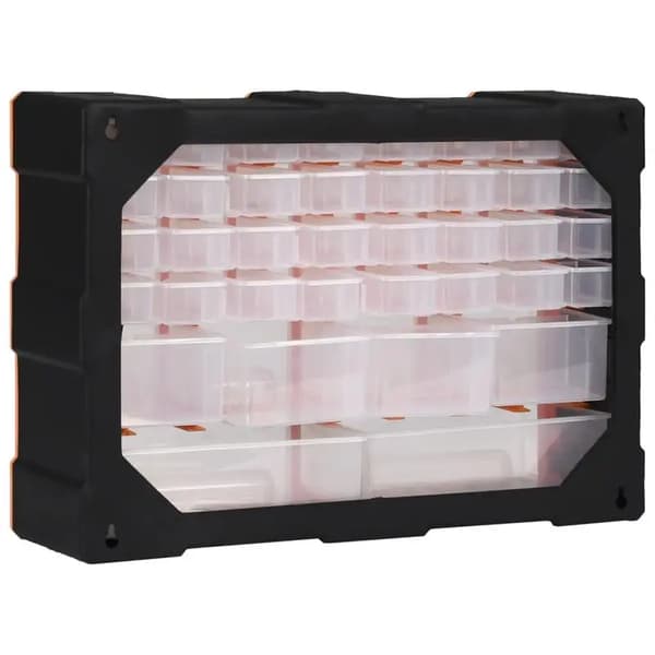Multi-skuffe Organizer, 360° Rotérbar, Metal Konstruktion,Appelsin