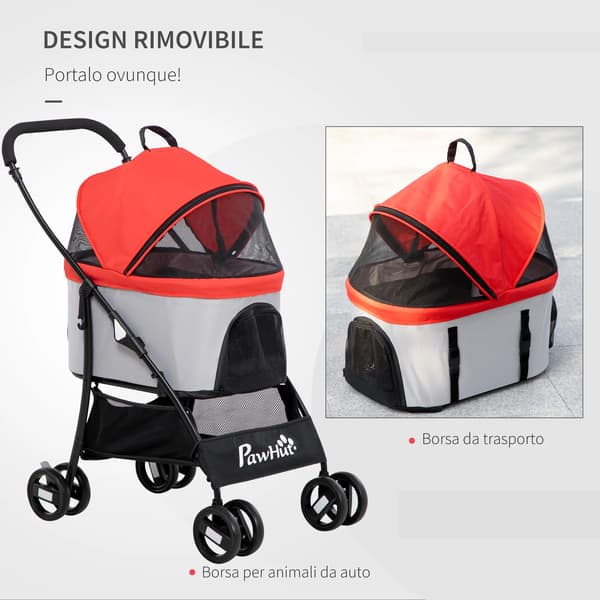 Djurtransport, Dubbel bakbromssystem, Sammanfallande design,Hundvagn