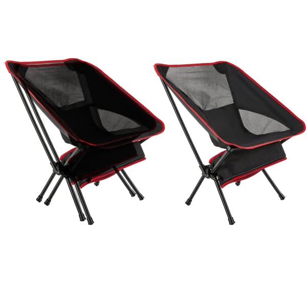 Campingstol, Lättviktsdesign, Ergonomisk Komfort,röd