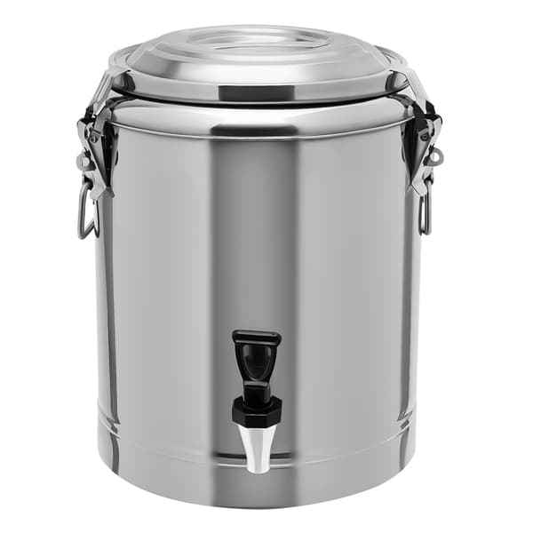 Madvarmer Dispenser, 20L Kapacitet, Holdbart Rustfrit Stål,Sølv
